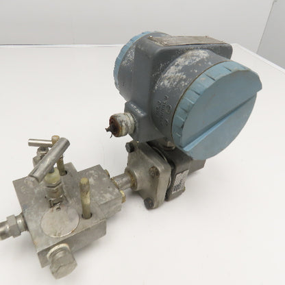 Foxboro 821GM-DS1NH2 Intelligent Transmitter W/ Manifold MP1VIS4 12.5-42VDC