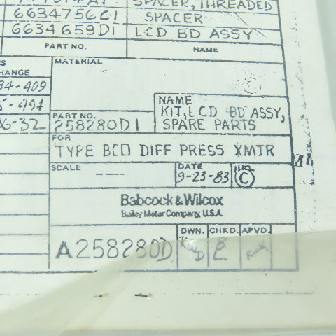 A258280D LCD BD Kit Assembly