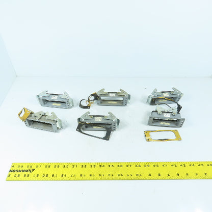 T&B Thomas & Betts PB116 Panel Mount Base 16Pl Socket W/End Locking Lever Lot/6