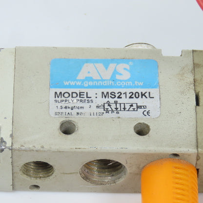 AVS MS2120KL Pneumatic Solenoid Valve 1.5-8kgf/cm2 220V Coil