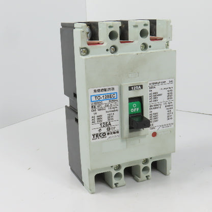 Teco TO-125EC 125A 3-Pole Circuit Breaker 690VAC 50/60HZ