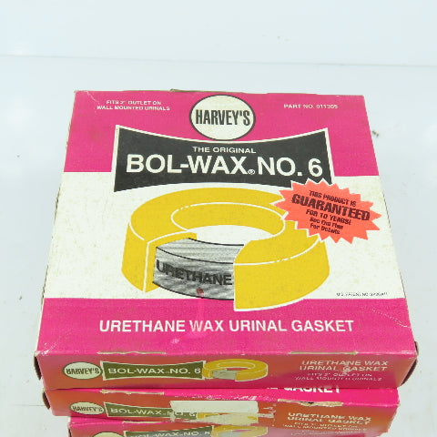No 6 Urethane Wax Urinal Gasket Fits 2" Outlet Lot Of 4