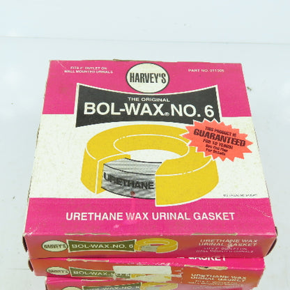 No 6 Urethane Wax Urinal Gasket Fits 2" Outlet Lot Of 4