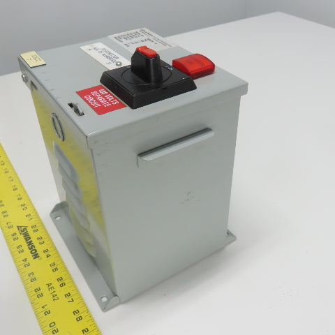 Daykin MDGTB-13 Disconnect Transformer Pri 480V Sec 120V 6.3A Total VA 750 1PH