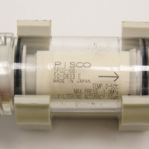 Pisco SFU2-66 6mm Push To Connect Inline Air Filter