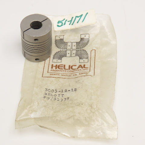 Helical 3005-12-12 12mm x 12mm Flexible Shaft Coupling