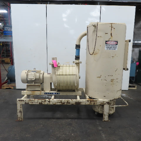 Hoffman T2B06 20HP 3Ph Exhauster Blower T-Series Compressor 230/460V W/ Tank