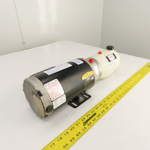 Bucher M-4304-0146 1HP Hydraulic Pump Power Unit 1/2 Gallon 110/230V 1PH
