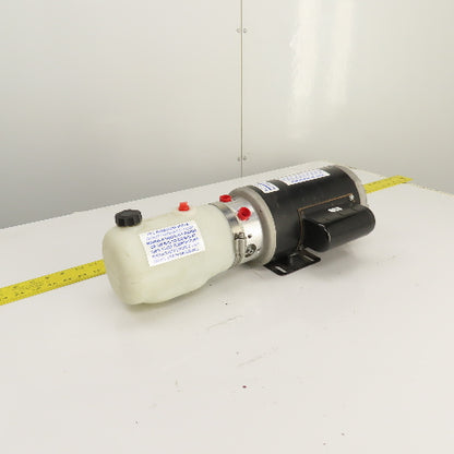 Bucher M-4304-0146 1HP Hydraulic Pump Power Unit 1/2 Gallon 110/230V 1PH