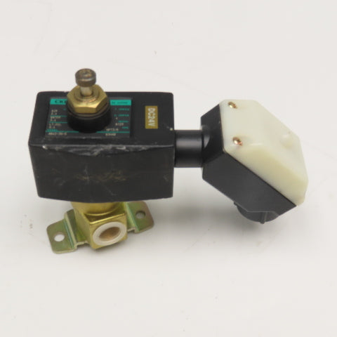 CKD AB42-3N-5-B3HAB 3/8" NPT 2 Way Solenoid Valve 0.4MPa Air Water Oil 24VDC