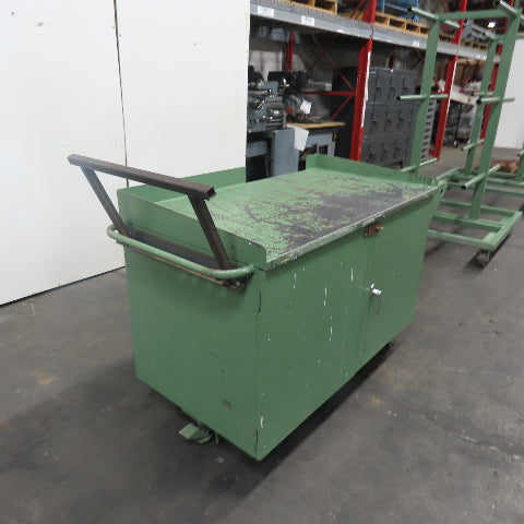 Industrial Steel Rolling Utility Parts Stock Work Station Cart 48 x 26x 34"H Top