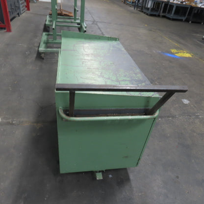 Industrial Steel Rolling Utility Parts Stock Work Station Cart 48 x 26x 34"H Top