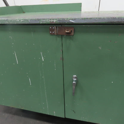 Industrial Steel Rolling Utility Parts Stock Work Station Cart 48 x 26x 34"H Top