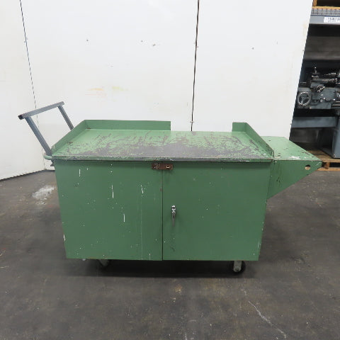 Industrial Steel Rolling Utility Parts Stock Work Station Cart 48 x 26x 34"H Top