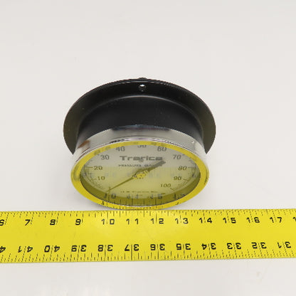 H.O. Trerice 52-2199 Panel Mount Pressure Gauge 0-100 PSI 1/4" NPT Back Ported