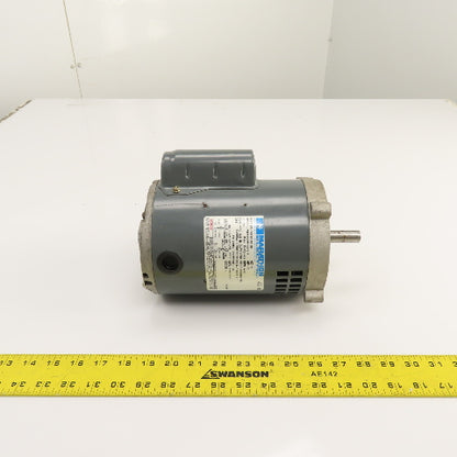 Marathon 720.09159.00 1/2HP AC Electric Motor 3450RPM 115/208-230V 1PH 56C Fr.