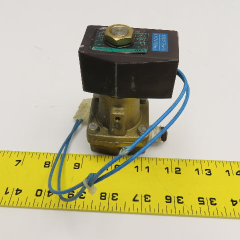 CKD AP11-8A-B4A 1/4" NPT 2 Way Solenoid Valve 100/110V Coil