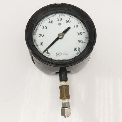 Ashcroft Duragauge 1-100 PSI Bottom Ported 1/4" NPT Pressure Gauge 5"