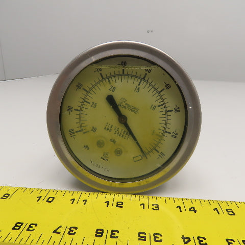 Pacific Scientific 7366120 -100-(-10) kPa 0-30 inHg Vacuum Pressure Gauge