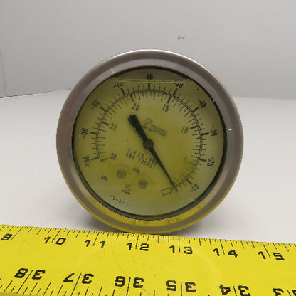 Pacific Scientific 7366120 -100-(-10) kPa 0-30 inHg Vacuum Pressure Gauge