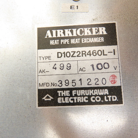 Furukawa D10Z2R460L-I Airkicker Pipe Heat Exchanger AK-499 100VAC Tested