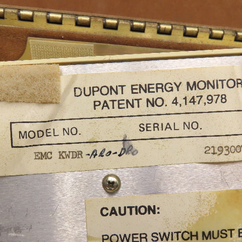 Mitchell Instruments EMC KWDR Dupont Energy Consumption Monitor