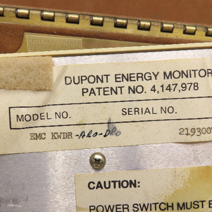 Mitchell Instruments EMC KWDR Dupont Energy Consumption Monitor