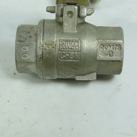 Sharpe 1/2" Stainless Steel Ball Valve 1000 CWP CF8M Lot Of 6