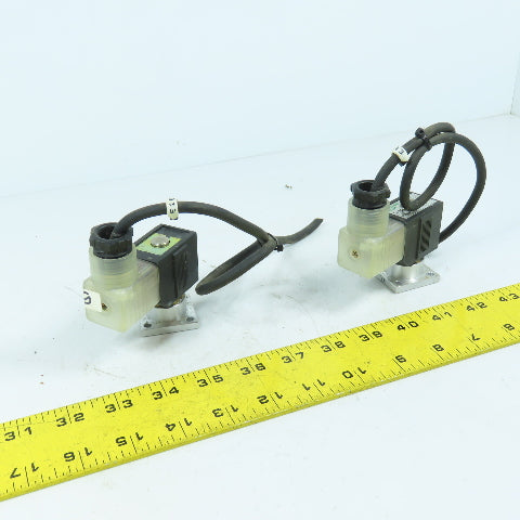 SMC VX2121V Pneumatic Solenoid Valve 24VDC Coil Lot Of 2