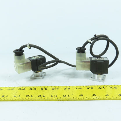 SMC VX2121V Pneumatic Solenoid Valve 24VDC Coil Lot Of 2