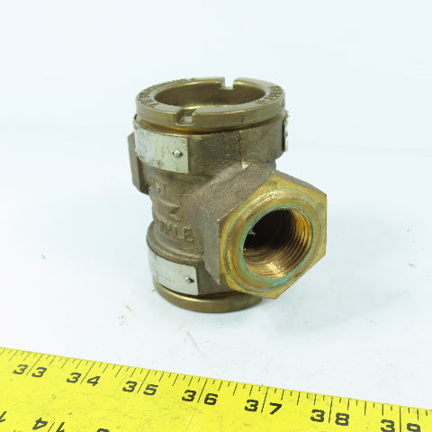 Ernst EFI-E-57 Bronze Sight Flow Indicator 200PSI Max 1" x 1" NPT