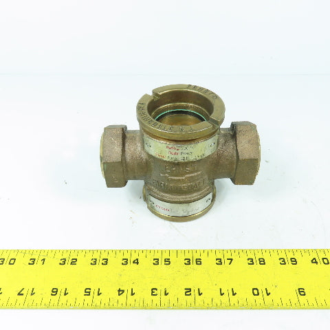 Ernst EFI-E-57 Bronze Sight Flow Indicator 200PSI Max 1" x 1" NPT