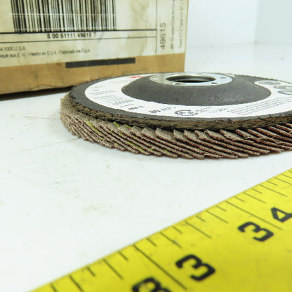 3M 747D Type 27 Flap Disc Wheel 60 Grade 4-1/2" OD x 7/8" Arbor Lot Of 10
