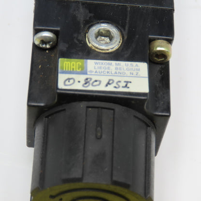 MAC PR82A-GDDB 0-80 PSI Pressure Regulated Valve Block