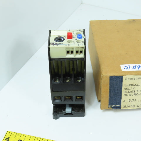 Siemens 3UA5900-1G Thermal Overload Protection Relay 4-6.3A 660V New