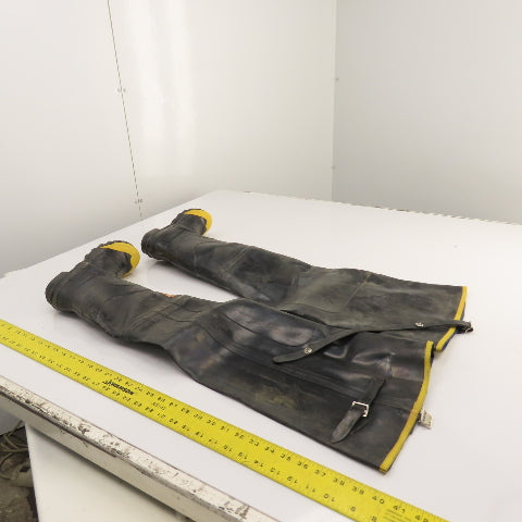 Boss Z41.1-1983 Black Steel Toe Over 34" Hip Waders Waterproof ANSI Size 6