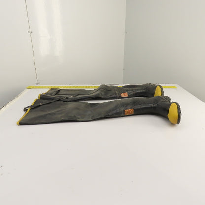 Boss Z41.1-1983 Black Steel Toe Over 34" Hip Waders Waterproof ANSI Size 6