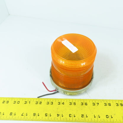 Edwards 98BA-G1 Adaptabeacon Orange Amber Strobe Signal Light 24VDC 0.3A