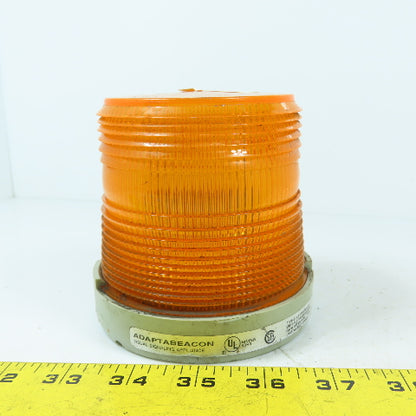 Edwards 98BA-G1 Adaptabeacon Orange Amber Strobe Signal Light 24VDC 0.3A