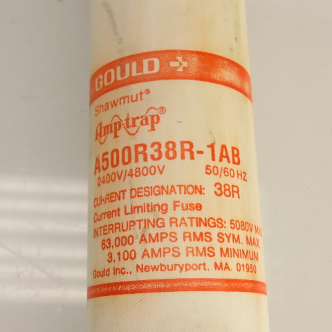 Gould Shawmut A500R38R-1AB Amp-Trap Fuse 2400/4800V 50/60HZ 38R