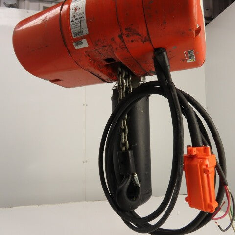 CM Lodestar Model L 1 Ton 2000LB Electric Chain Hoist 230/460V 15' Lift 16FPM