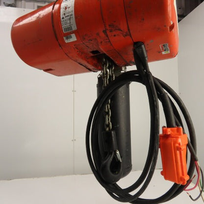 CM Lodestar Model L 1 Ton 2000LB Electric Chain Hoist 230/460V 15' Lift 16FPM