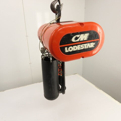 CM Lodestar Model L 1 Ton 2000LB Electric Chain Hoist 230/460V 15' Lift 16FPM