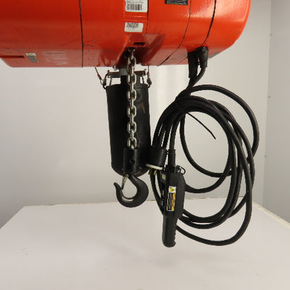 CM Lodestar Model L 1 Ton 2000LB Electric Chain Hoist 230/460V 20' Lift 16FPM