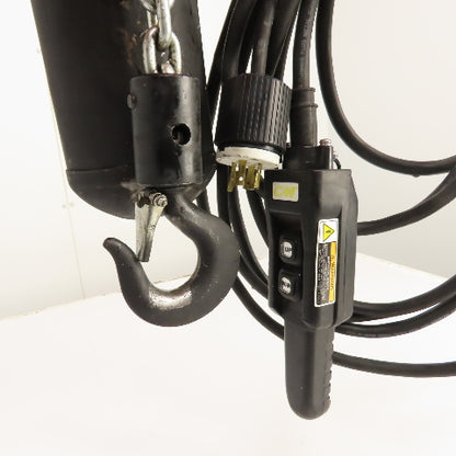 CM Lodestar Model L 1 Ton 2000LB Electric Chain Hoist 230/460V 20' Lift 16FPM
