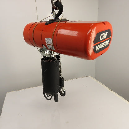 CM Lodestar Model L 1 Ton 2000LB Electric Chain Hoist 230/460V 20' Lift 16FPM