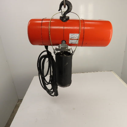 CM Lodestar Model L 1 Ton 2000LB Electric Chain Hoist 230/460V 20' Lift 16FPM