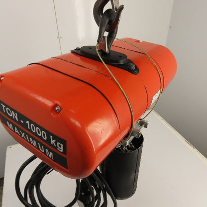 CM Lodestar Model L 1 Ton 2000LB Electric Chain Hoist 230/460V 20' Lift 16FPM