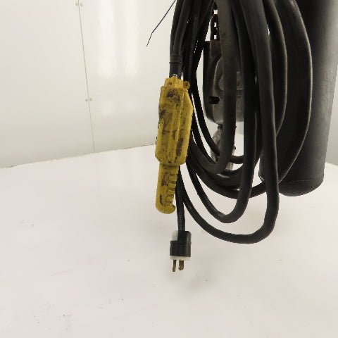 CM Lodestar Model R 2 Ton 4000LB Electric Chain Hoist 120V 1PH 10' Lift 8FPM