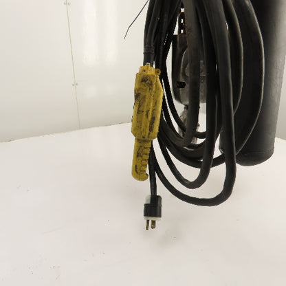 CM Lodestar Model R 2 Ton 4000LB Electric Chain Hoist 120V 1PH 10' Lift 8FPM